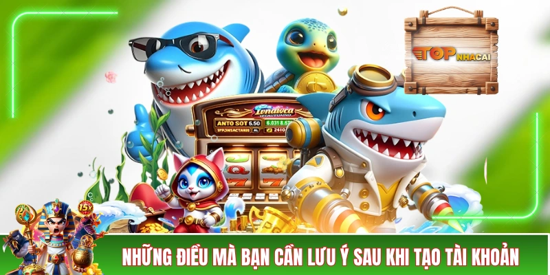 Những điều mà bạn cần lưu ý sau khi tạo tài khoản