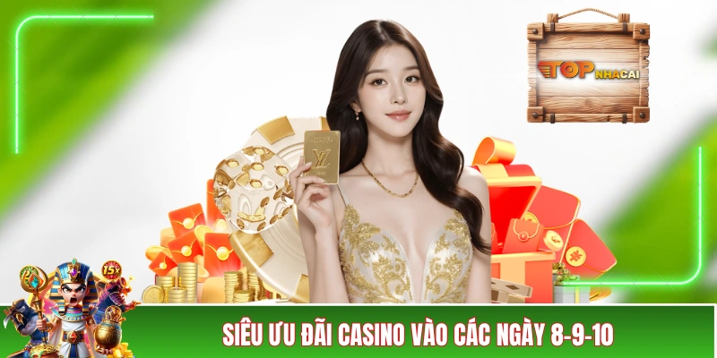 Nhà Cái MU88 Tặng Tiền Hội Viên Qua Vô Vàn Ưu Đãi Khủng Siêu ưu đãi casino vào các ngày 8-9-10