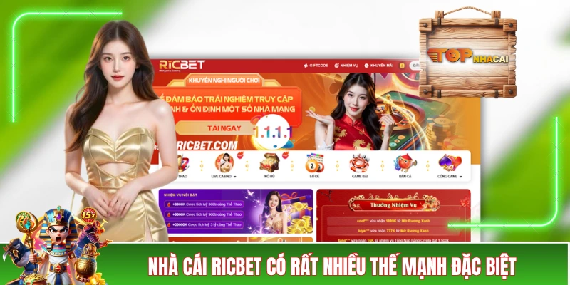 TRANG CHỦ Nhà cái RICBET có rất nhiều thế mạnh đặc biệt