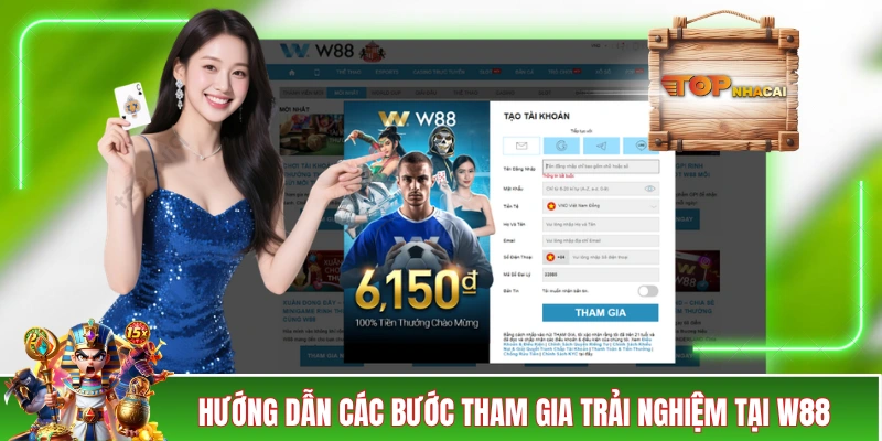 W88 - Biểu Tượng Cho Chất Lượng Của Ngành Cá Cược Châu Á Hướng dẫn các bước tham gia trải nghiệm tại W88